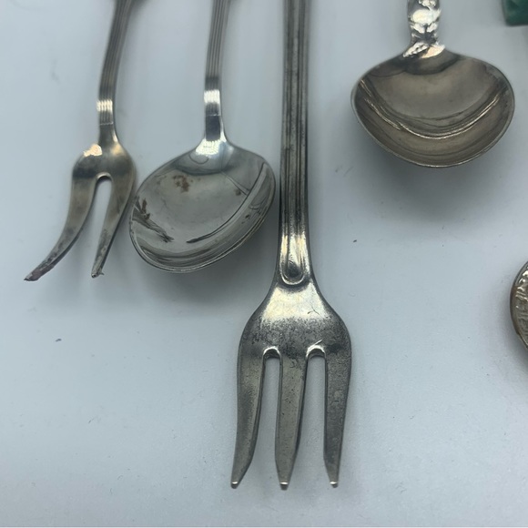 Collection of Seven Special Sterling Spoons and Forks From Around the World - Picture 13 of 16
